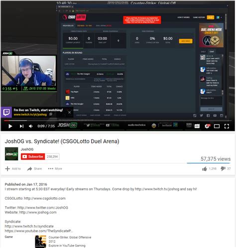 joshog scammer|JoshOG admits to owning an equity interest in CSGOLOTTO but .